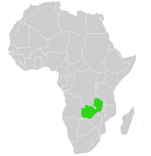 Lage in Afrika Sambia